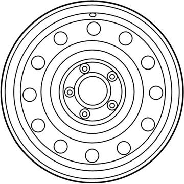 Kia 529102H900 Wheel Assembly-Temporary