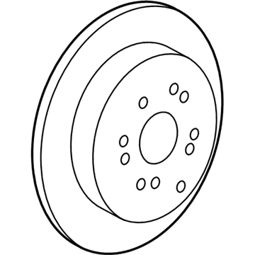 Honda 42510-T0G-A04 Drum Disk, Rear Brake