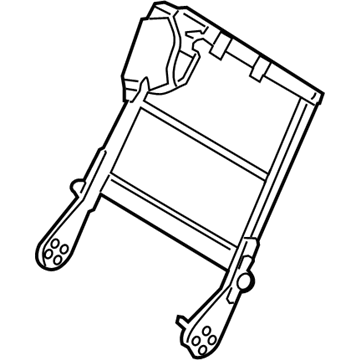 Nissan 89601-1LE1A Frame Assy-Back, 3RD Seat RH