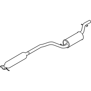 Ford 8S4Z-5230-D Muffler & Pipe