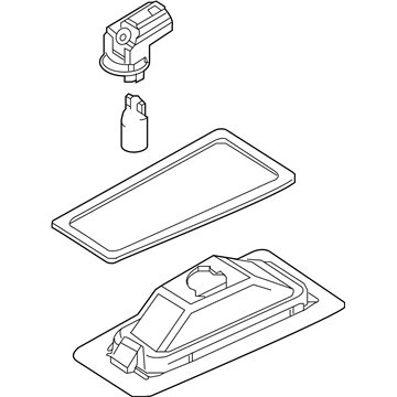 Toyota 81270-WB003 Lamp Assembly, License P