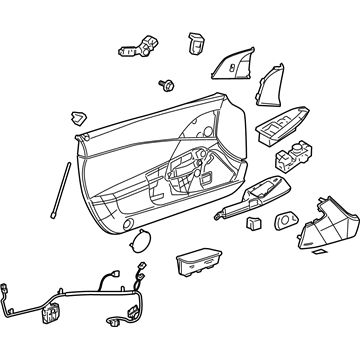 GM 25799704 Trim Asm-Front Side Door *Light Ttnum