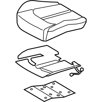 Hyundai 88202-C1DE0-ZAB Cushion Assembly-FR Seat, Passenger