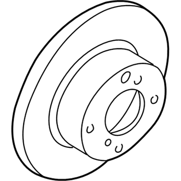 Nissan 43206-9E601 Rotor-Disc Brake, Rear