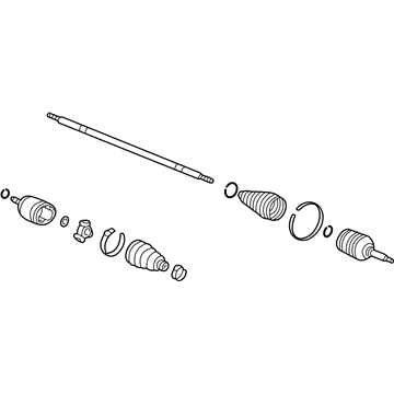 Honda 44306-SCV-A51 Driveshaft Assembly, Driver Side