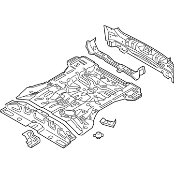 Kia 655003W770 Panel Complete-Rear Floor