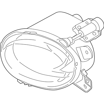 BMW 63-11-7-295-687 Headlight, Bumper, Left