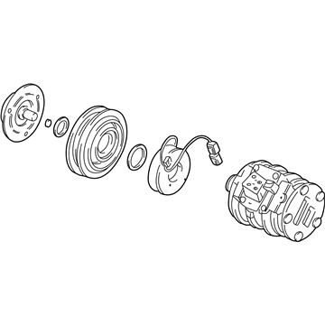 Acura 38810-P9K-E01 Compressor (Denso)