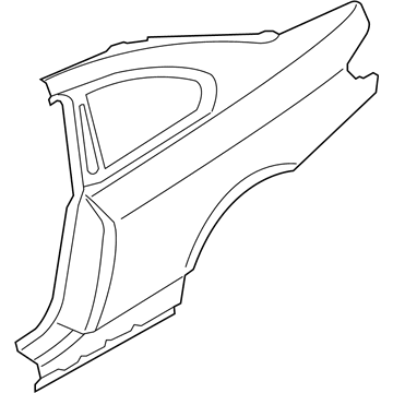 BMW 41-00-8-060-249 Left Rear Side Panel