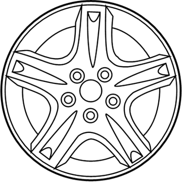 Ford 3F1Z-1007-AA Wheel, Alloy
