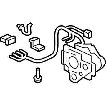 Honda 76215-TK6-A01 Actuator Set, Driver Side (R.C.) (Flat)