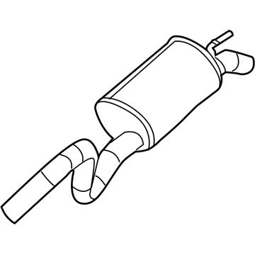 Mopar 52855954AB Exhaust Muffler And Tailpipe