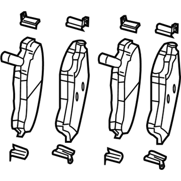 Mopar 68003701AB Front Disc Brake Pad Kit