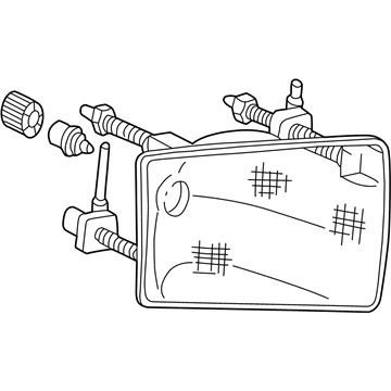 Ford 1C3Z-13008-AA Composite Headlamp