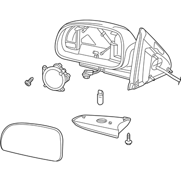 GM 15789789 Mirror, Outside Rear View