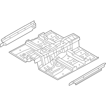 Hyundai 65100-2M501 Panel Assembly-Floor, Center