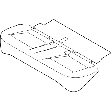 Nissan 88305-5EE0A Pad & Frame Assy-Cushion, Rear Seat