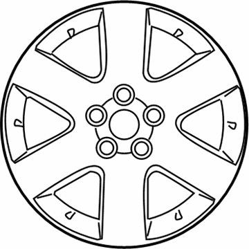 Nissan 40300-ZM03A Aluminum Wheel