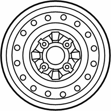 Nissan 40300-5Z017 Wheel Assy-Disc