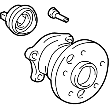 Lexus 42450-0E010 Rear Axle Hub & Bearing Assembly, Right