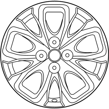 Toyota 42611-WB009 Wheel, Alloy