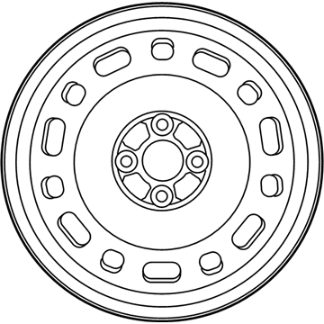 Toyota 42611-WB007 Wheel, Steel