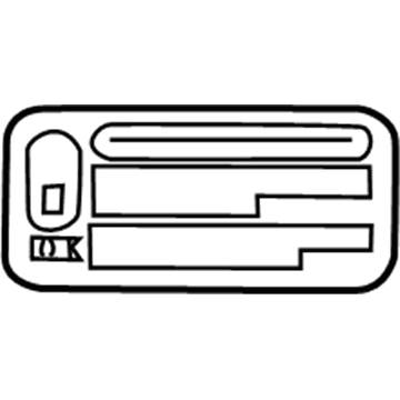 Toyota 69339-48010 Lock Label