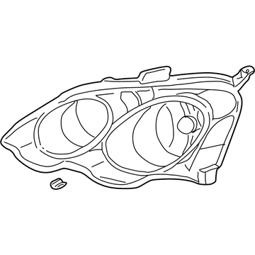 Acura 33151-S6M-A01 Driver Side Headlight Lens/Housing