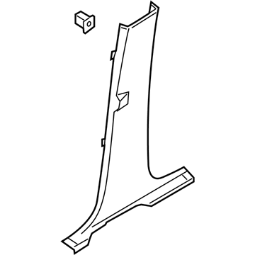 Ford CJ5Z-5824346-AC Lower Center Pillar Trim