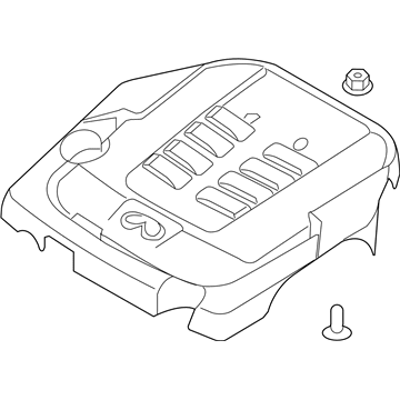 Infiniti 14041-1MC2B Engine Cover Ornament Assembly