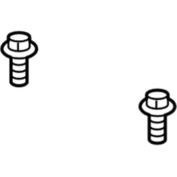 Honda 17525-S0X-A00 Bolt-Washer (10X25)