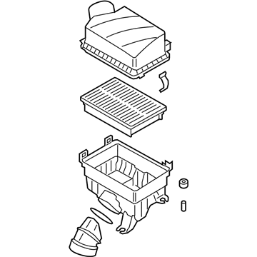 Kia 28110K0350 Air Cleaner Assembly