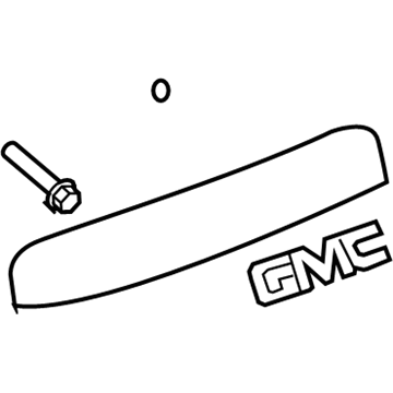 GM 22786318 Applique, Lift Gate Center *Bright Chrom