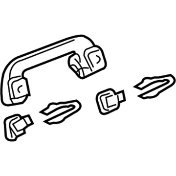 Acura 83240-SNA-A11ZE Grab Rail Assembly (Graphite Black) (Coat Hanger)