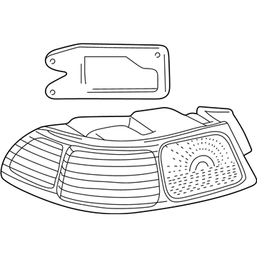 Toyota 81551-AA030 Lens & Housing