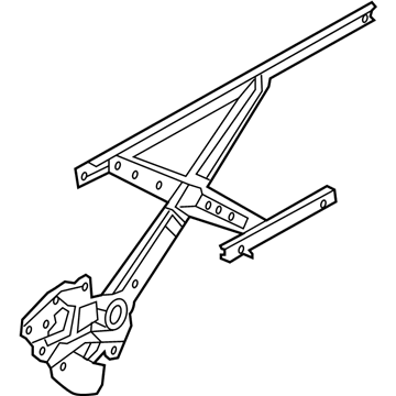 Nissan 80721-1HL0A Regulator Assembly - Door Window, LH