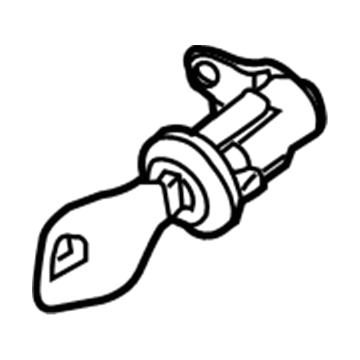 Nissan H0601-7Y000 Cylinder Set-Door Lock, L