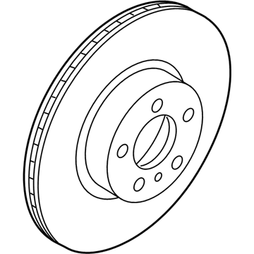 BMW 34-11-6-860-907 Brake Disc, Lightweight, Ventilated