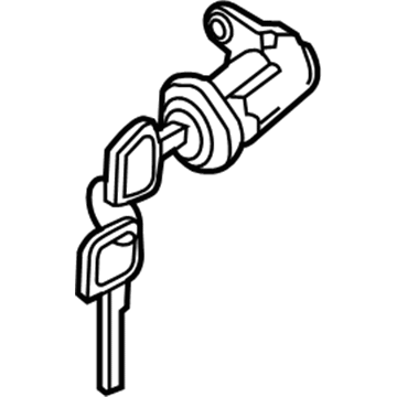 Nissan H0601-EA025 Cylinder Set-Door Lock, L