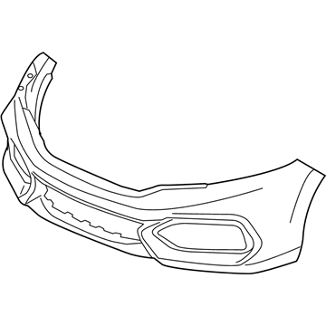 Honda 71101-TS9-A60ZZ Face, Front Bumper