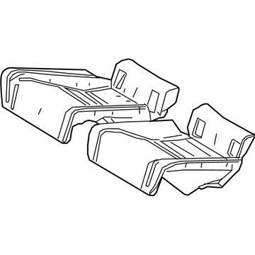 Lexus 71503-24080 Pad Sub-Assembly, Rear Seat