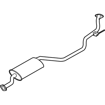 Nissan 20300-CC00C Exhaust, Sub Muffler Assembly