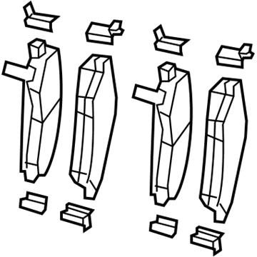 Mopar 68003776AA Rear Disc Brake Pad Kit