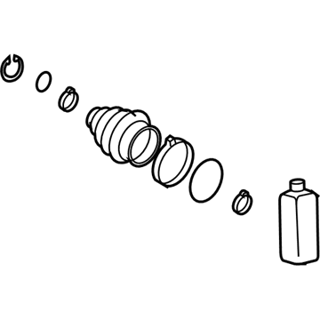 Hyundai 49506-3KA30 Boot Kit-Front Axle Differential Side