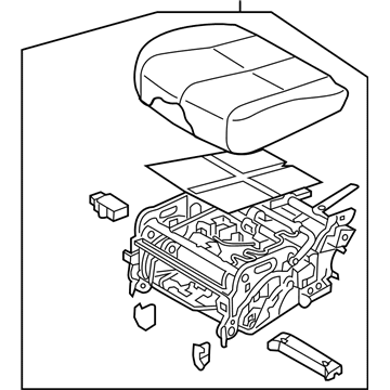 Kia 89100A9010DL1 Cushion Assembly-2ND Seat