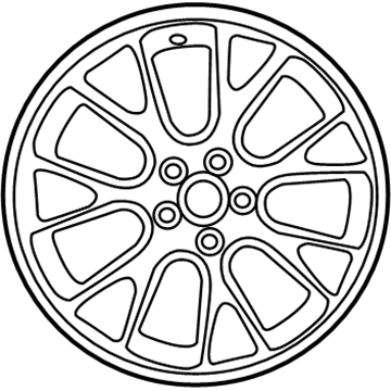 Mopar 6DB71NTSAA Aluminum Wheel