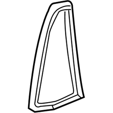 Lexus 68189-60050 Weatherstrip, Rear Door Quarter Window, LH