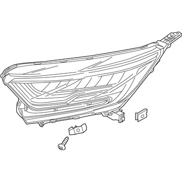 Honda 33100-TLA-A11 Headlight Assembly, Passenger Side