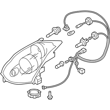 Infiniti 26060-CM40C Left Headlight Assembly