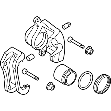 Kia 581903TA50 Front Brake Caliper Kit, Right